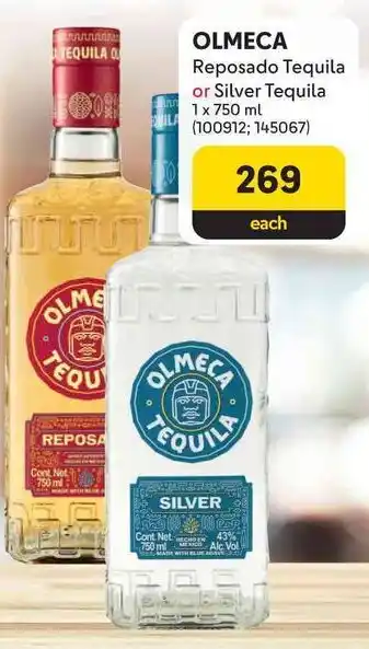 Makro OLMECA Reposado Tequila or Silver Tequila offer