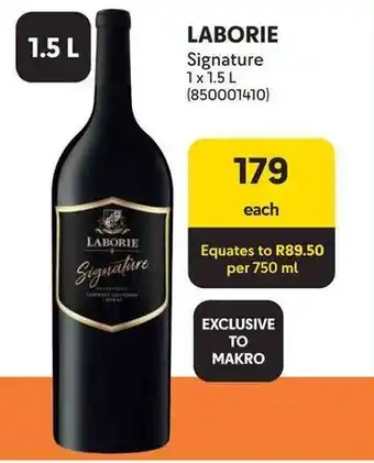 Makro LABORIE Signature offer