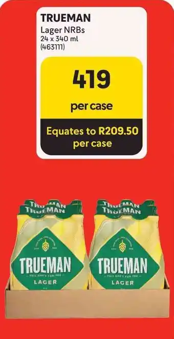 Makro TRUEMAN Lager NRBs offer