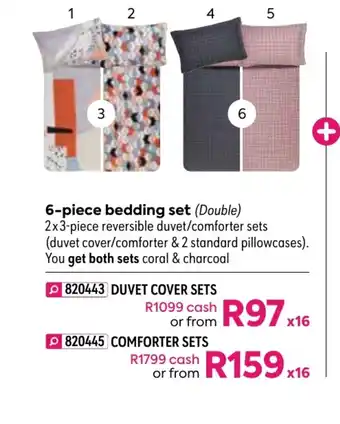 HomeChoice Brooklyn 6-Piece Bedding Set - Duvet Cover Sets offer