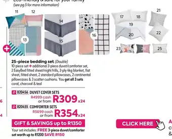 HomeChoice Brooklyn 25-Piece Bedding Set - Duvet Cover Sets offer