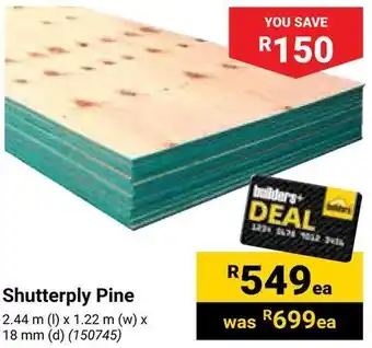 Builders Warehouse Shutterply Pine offer