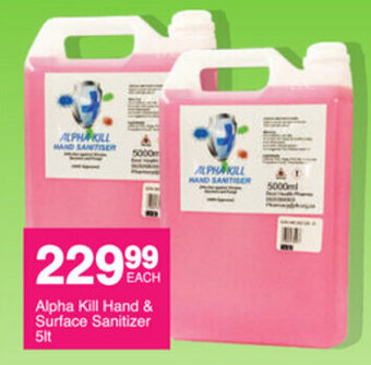 Alpha Kill Hand & Surface Sanitizer 5lt