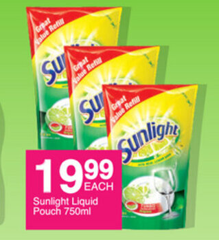 Save Sunlight Liquid Pouch 750ml offer