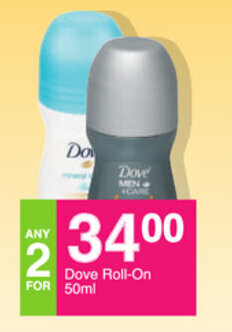 Save Dove Roll-On 50ml offer