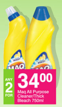 Save Maq All Purpose Cleaner/Thick Bleach 750ml offer