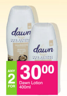 Save Dawn Lotion 400ml offer
