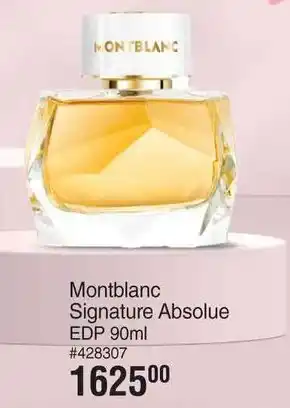 Dis-Chem Montblanc Signature Absolue EDP 90ml offer