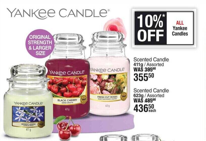 Yankee Candle Scented Candle 411g/Assorted offer at DisChem