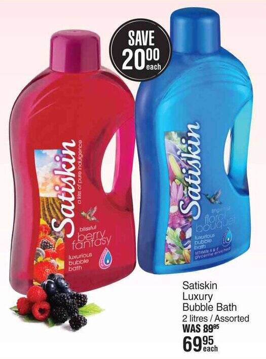 Satiskin Luxury Bubble Bath offer at Dis-Chem