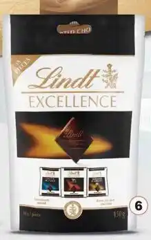 Dis-Chem Lindt Excellence Pouch Bag 150g/Assorted offer