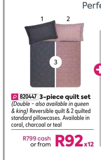 Brooklyn 3-Piece Quilt Set