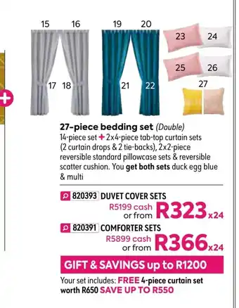 HomeChoice Quinta 27-Piece Bedding Set - Duvet Cover Sets offer