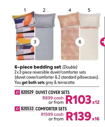 HomeChoice Jabari 6-Piece Bedding Set - Duvet Cover Sets offer