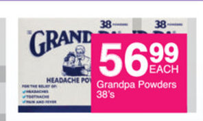 Save Grandpa Powders 38's offer