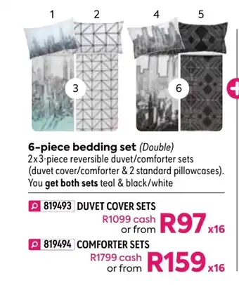 HomeChoice Devon 6-Piece Bedding Set - Duvet Cover Sets offer