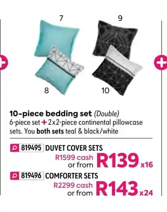 HomeChoice Devon 10-Piece Bedding Set - Duvet Cover Sets offer