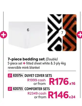 HomeChoice Zena 7-Piece Bedding Set - Duvet Cover Sets offer