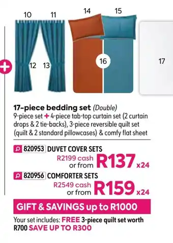 Jaden 17-Piece Bedding Set - Duvet Cover Sets