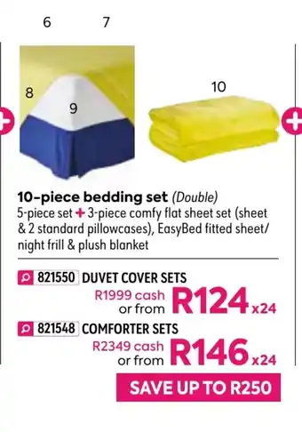 HomeChoice Omari 10-Piece Bedding Set - Duvet Cover Sets offer