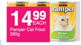 Save Pamper Cat Food 385g offer
