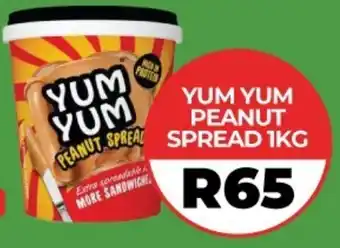 1UP YUM YUM PEANUT SPREAD 1KG offer