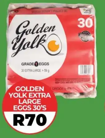 1UP GOLDEN YOLK EXTRA LARGE EGGS 30'S offer