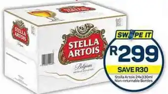 Pick n Pay Hypermarket Stella Artois 24x330ml Non-returnable Bottles offer