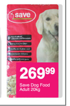 Save Save Dog Food Adult 20kg offer