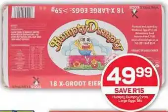 Pick n Pay Hypermarket Humpty Dumpty Extra Large Eggs 18s offer