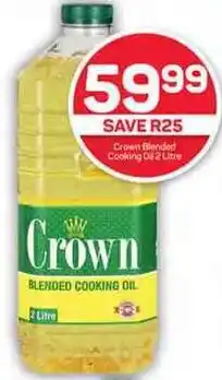 Pick n Pay Hypermarket Crown Blended Cooking Oil 2 Litre offer