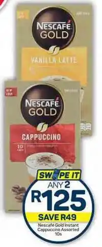 Pick n Pay Hypermarket Nescafe Gold instant Cappuccino Assorted 10s offer