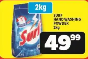 Usave SURF HAND WASHING POWDER 2kg offer