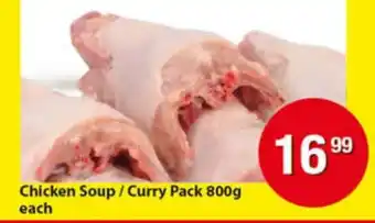 Check Save Chicken Soup/Curry Pack 800g offer