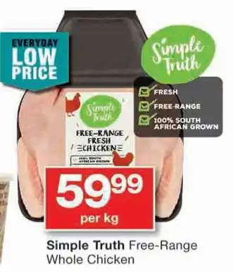 Checkers Simple Truth Free-Range Whole Chicken offer