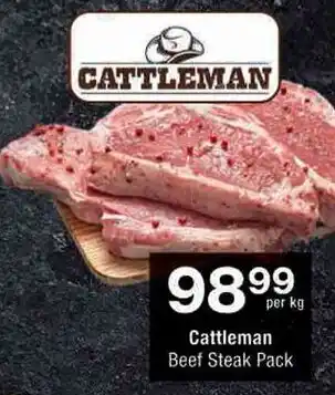 Checkers Cattleman Beef Steak Pack offer