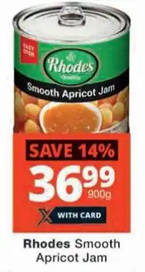 Checkers Rhodes Smooth Apricot Jam offer