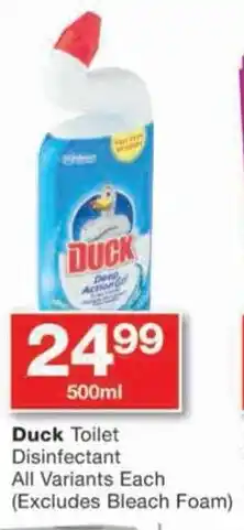 Checkers Duck Toilet Disinfectant All Variants Each offer