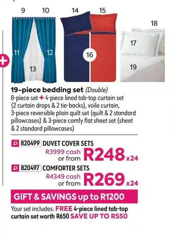 HomeChoice Madison 19-Piece Bedding Sets - Duvet Cover Sets offer