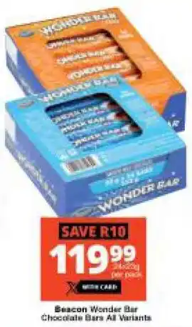 Checkers Hyper Beacon Wonder Bar Chocolate Bars All Variants offer