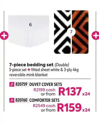 HomeChoice Zara 7-Piece Bedding Set - Duvet Cover Sets offer