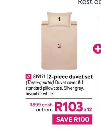 HomeChoice Paquita 2-Piece Duvet Set offer