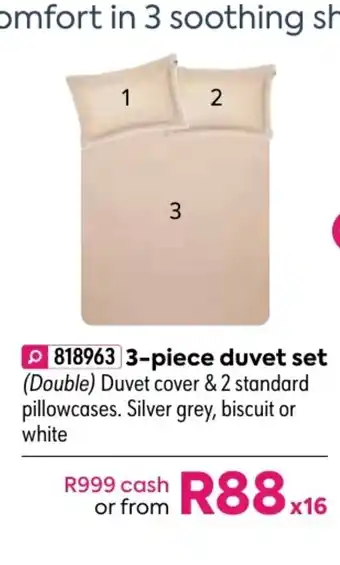 HomeChoice Paquita 3-Piece Duvet Set offer