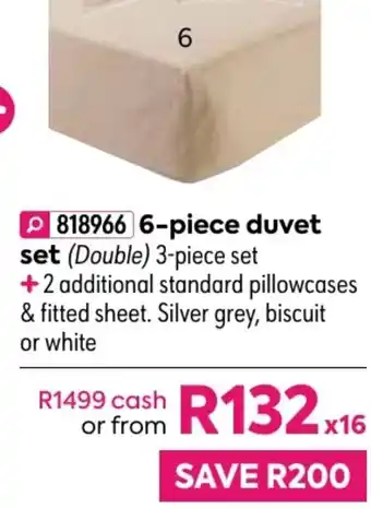 HomeChoice Paquita 6-Piece Duvet Set offer