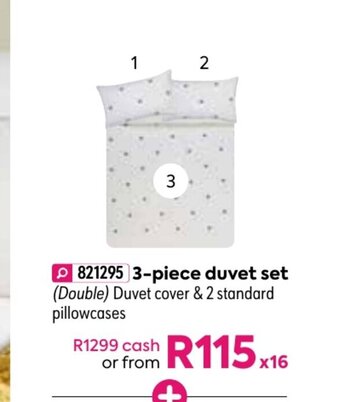 HomeChoice Bees 3-Piece Duvet Set offer