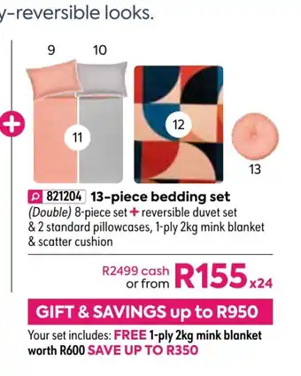 HomeChoice Noelle 13-Piece Bedding Set offer