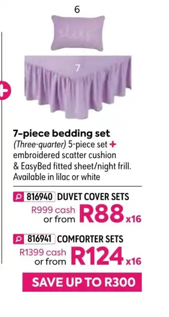 HomeChoice Ronelle 7-Piece Bedding Set - Duvet Cover Sets offer