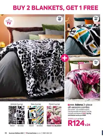 HomeChoice Adena 3-Piece All-Seasons Combo offer