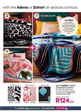 HomeChoice Zahari 3-Piece All-Seasons Combo offer
