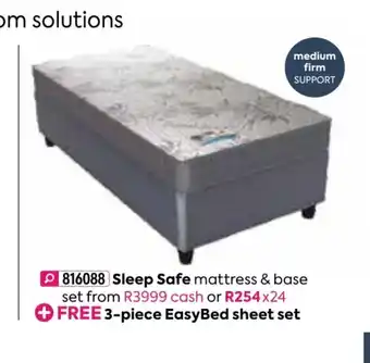 HomeChoice Sleep Safe Mattress & Base Set From offer